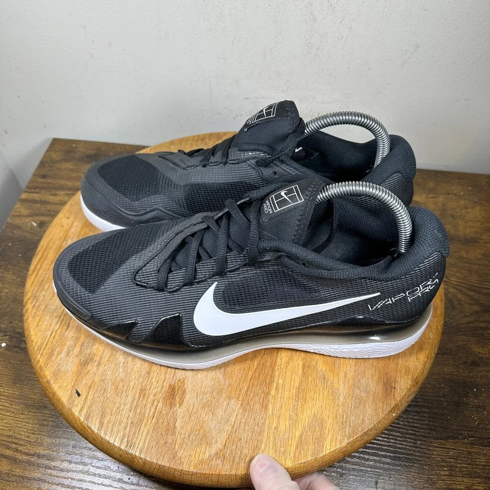Nike NikeCourt Air Zoom Vapor Pro Black White Tennis Shoes CZ0220-024 Mens 9.5